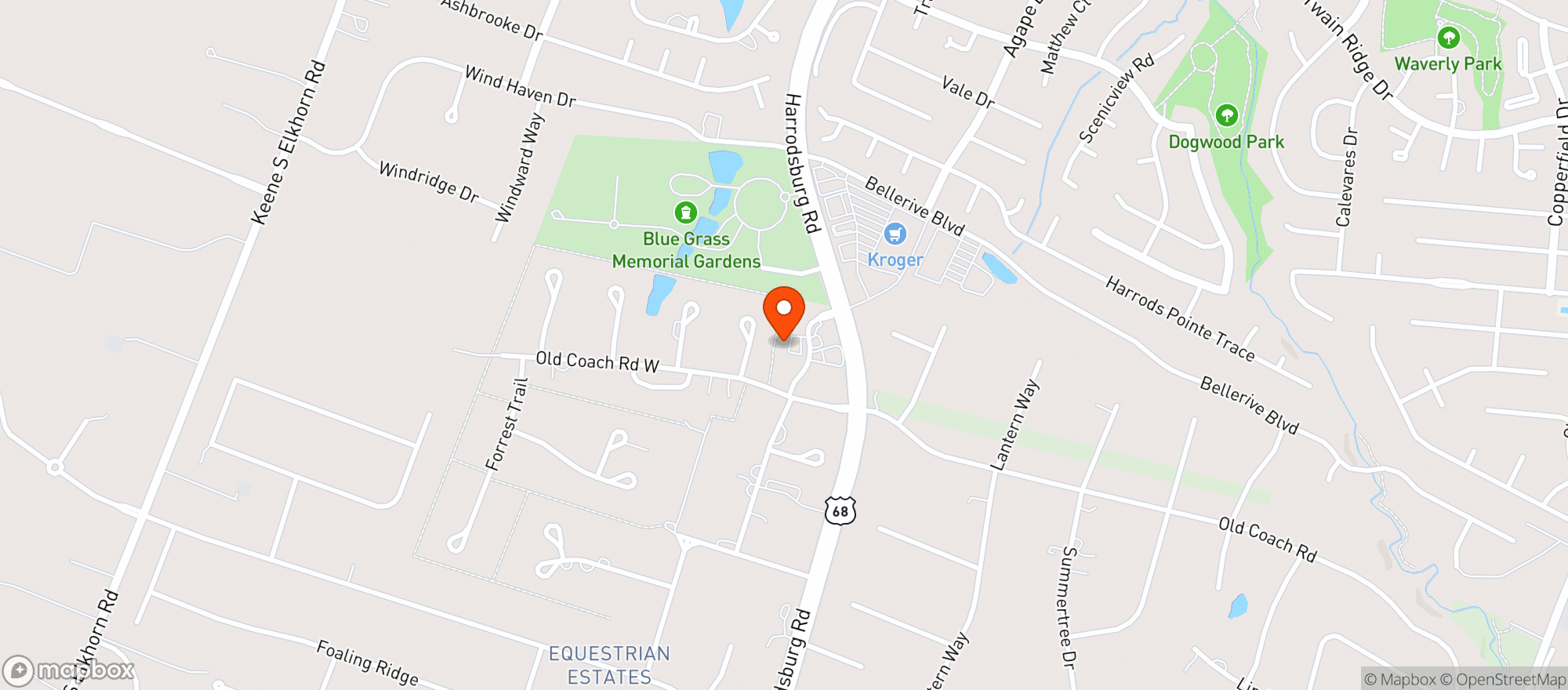 Map showing Lunas Coffee, Wine And Butterfly Cafe