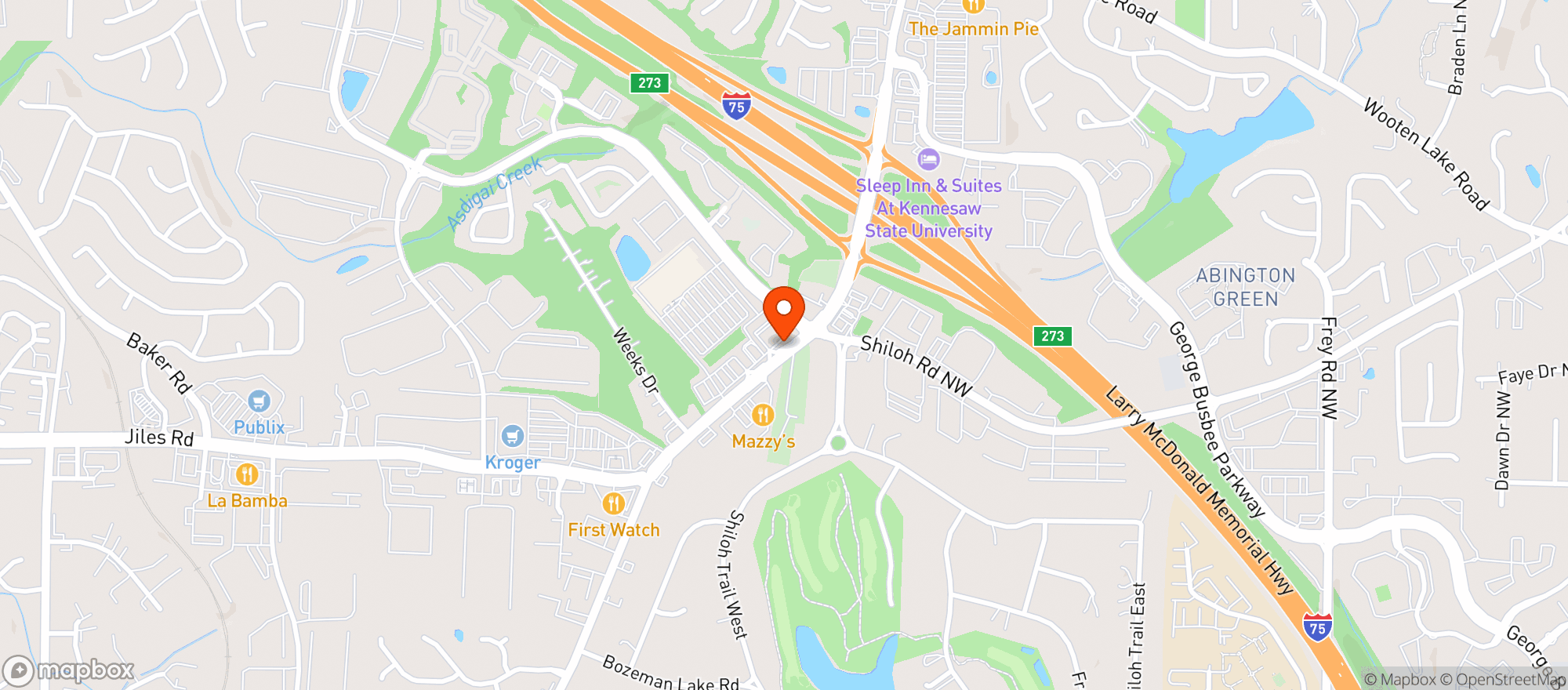 Map showing Texaco