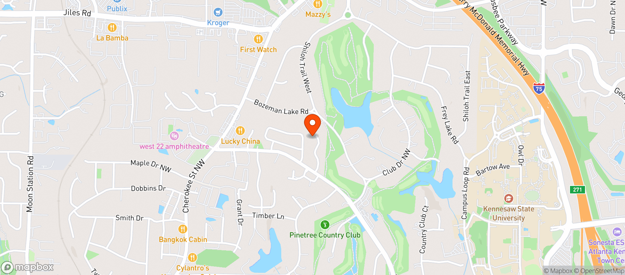 Map showing Total Wine & More