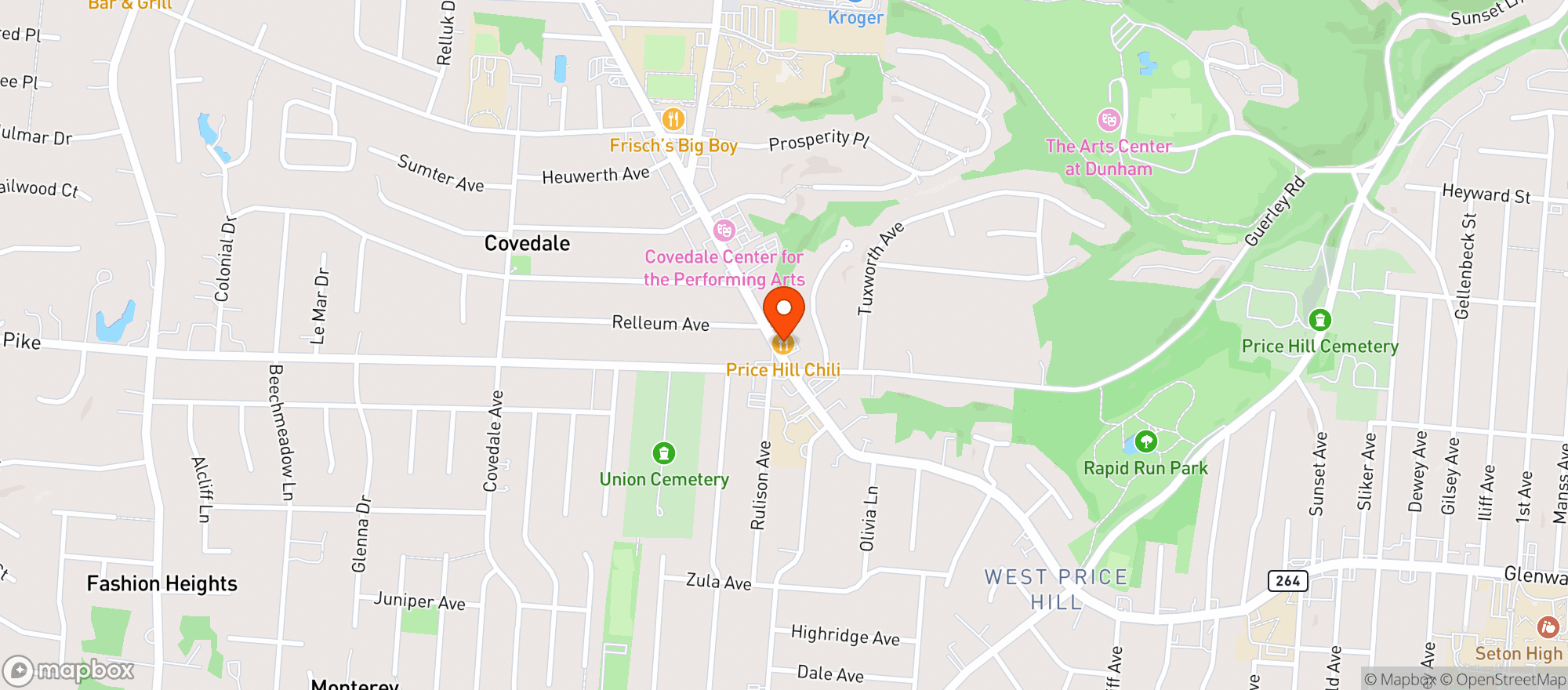 Map showing Golden Fleece Lounge