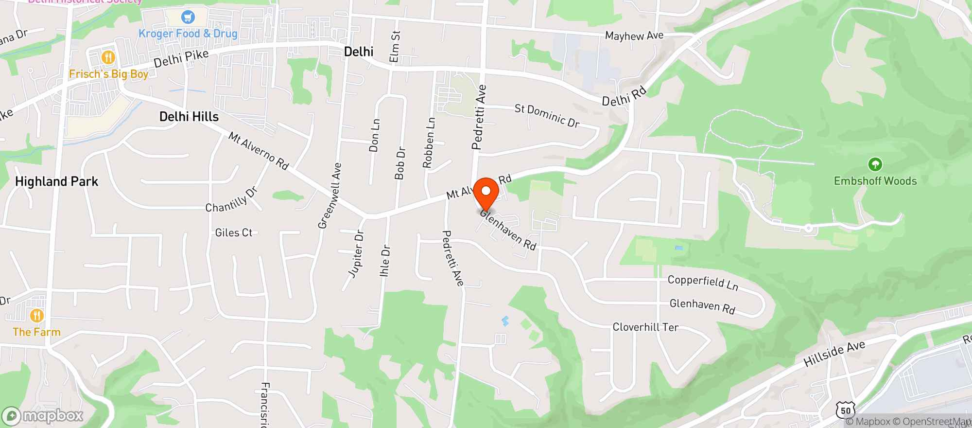 Map showing Shop Quick Food Mart