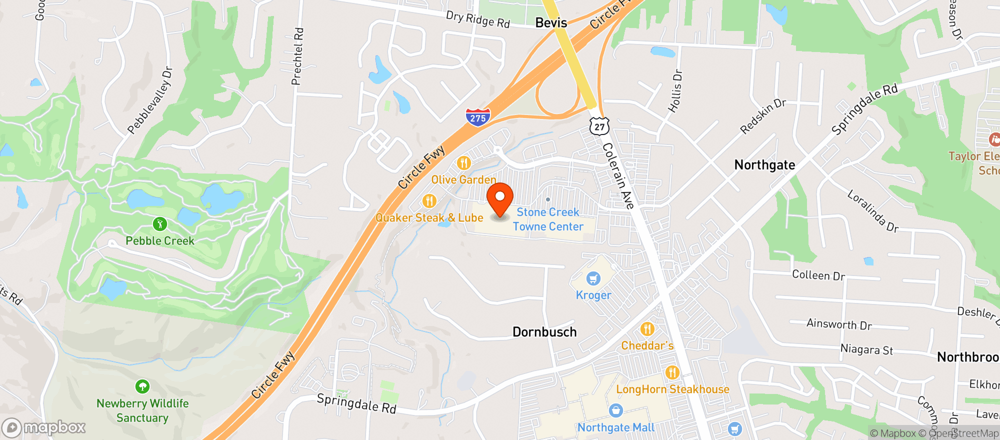 Map showing Meijer