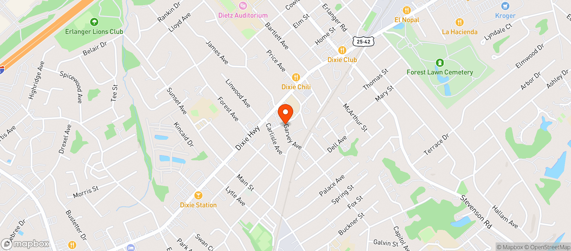 Map showing Discount Liquor Elsmere