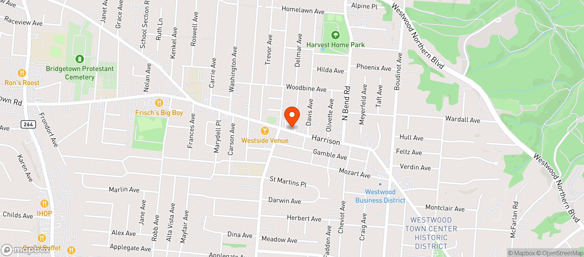 Map showing Fogarty's