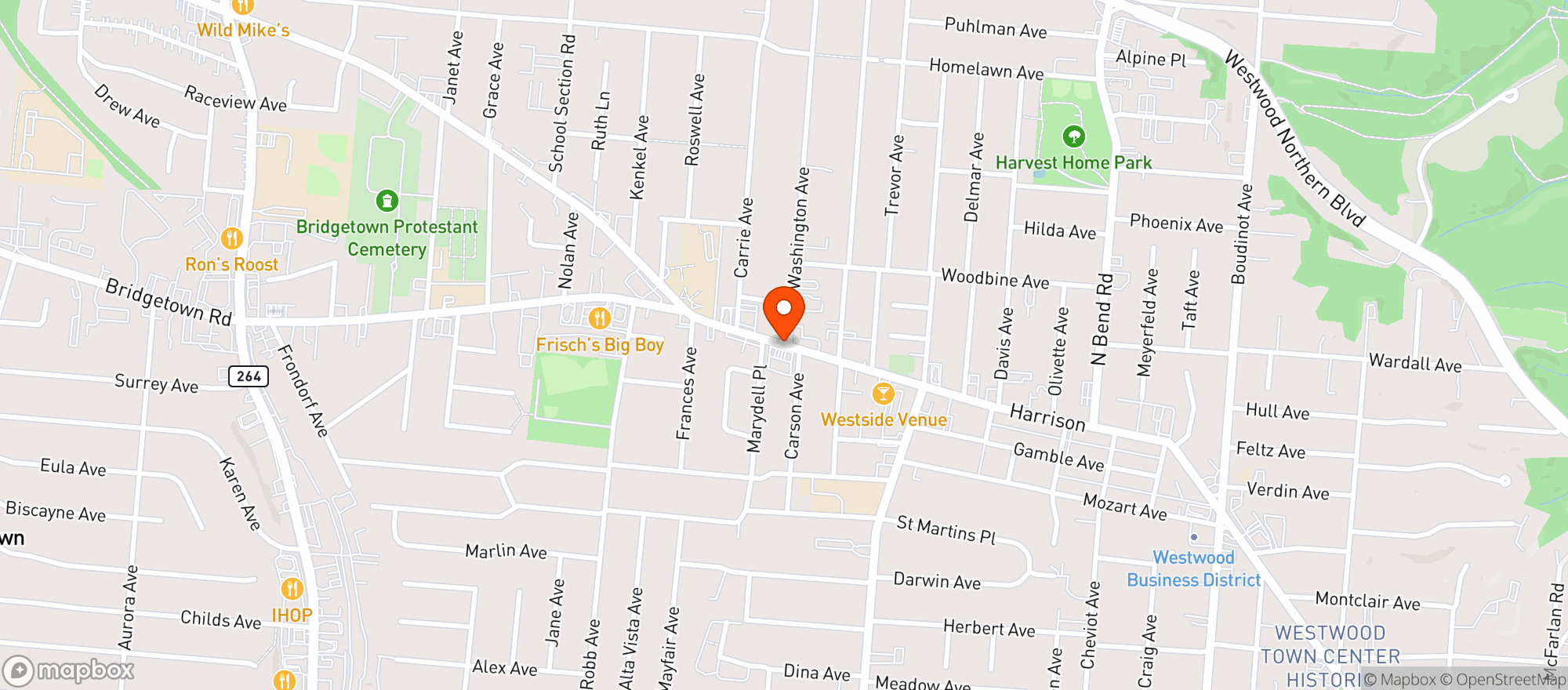 Map showing Marathon