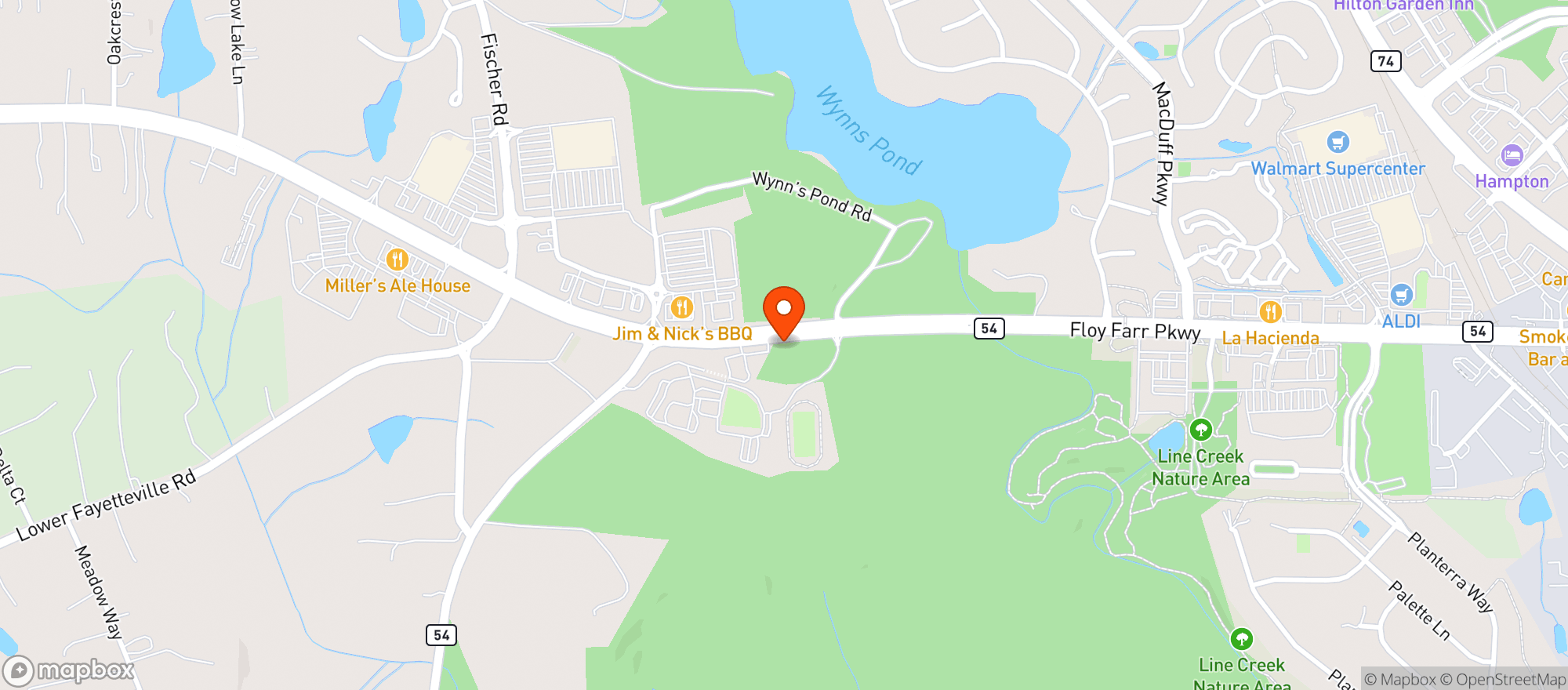 Map showing Hot Spot Citgo