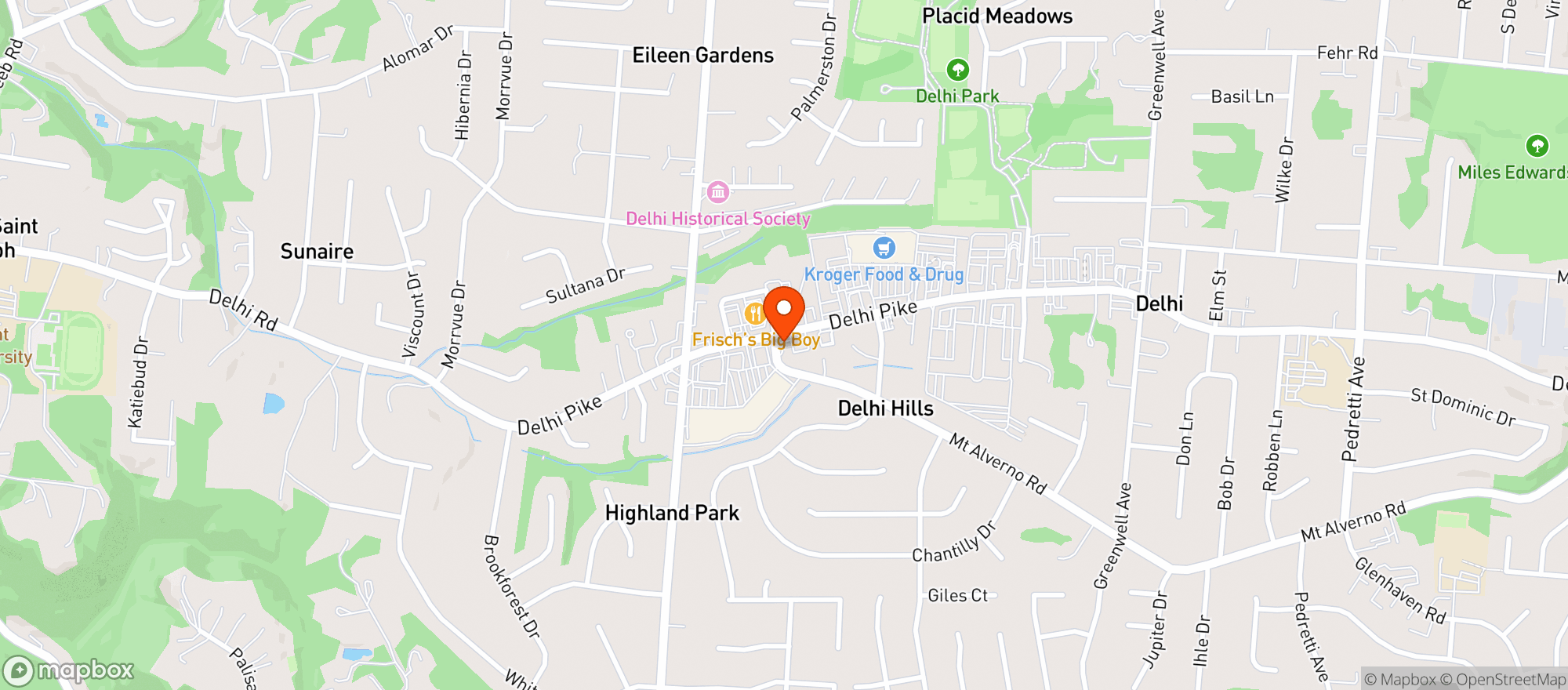 Map showing Delhi Liquor Store
