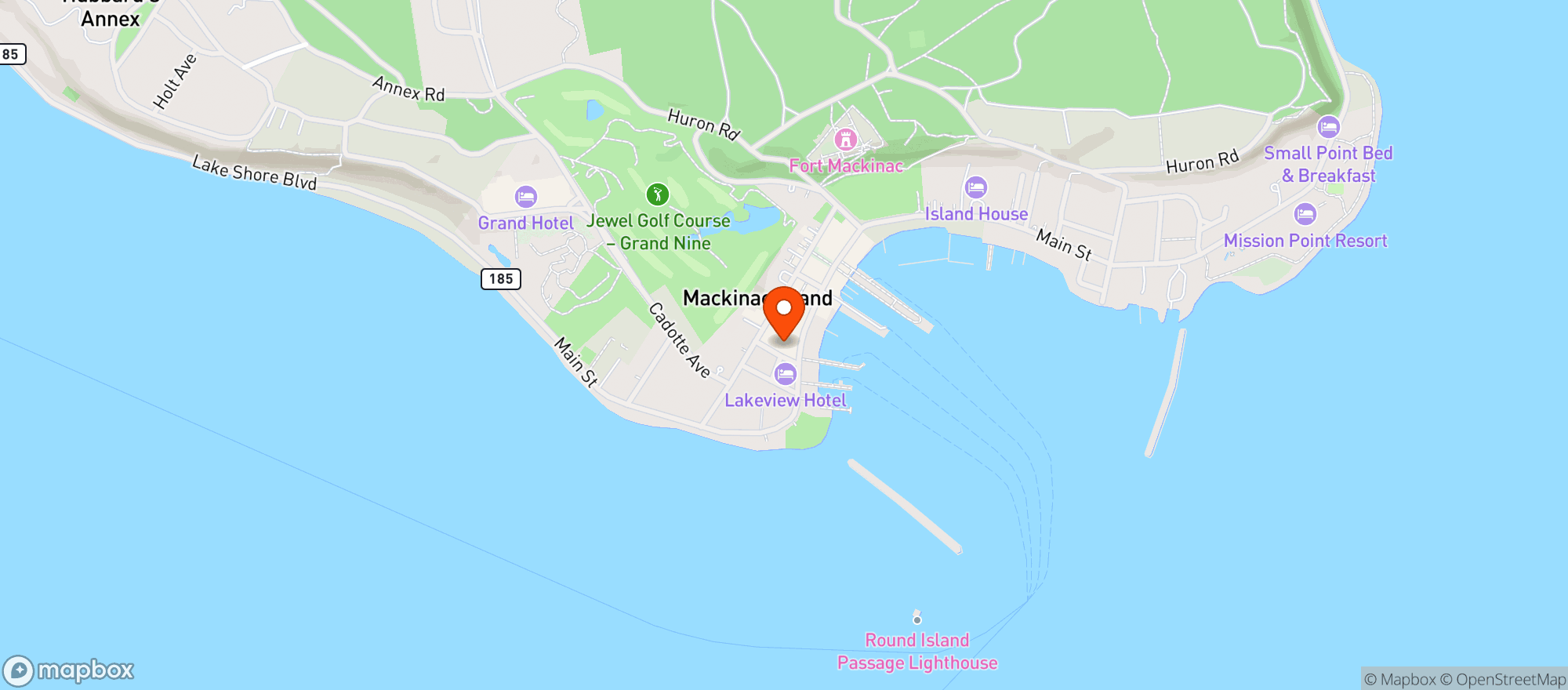 Map showing Kingston Kitchen At The Village Inn