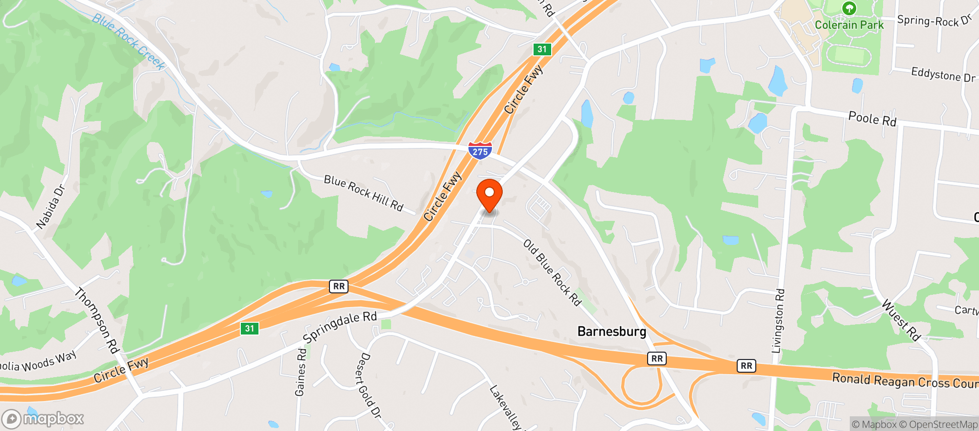 Map showing Ameristop Iga Expr Sprd