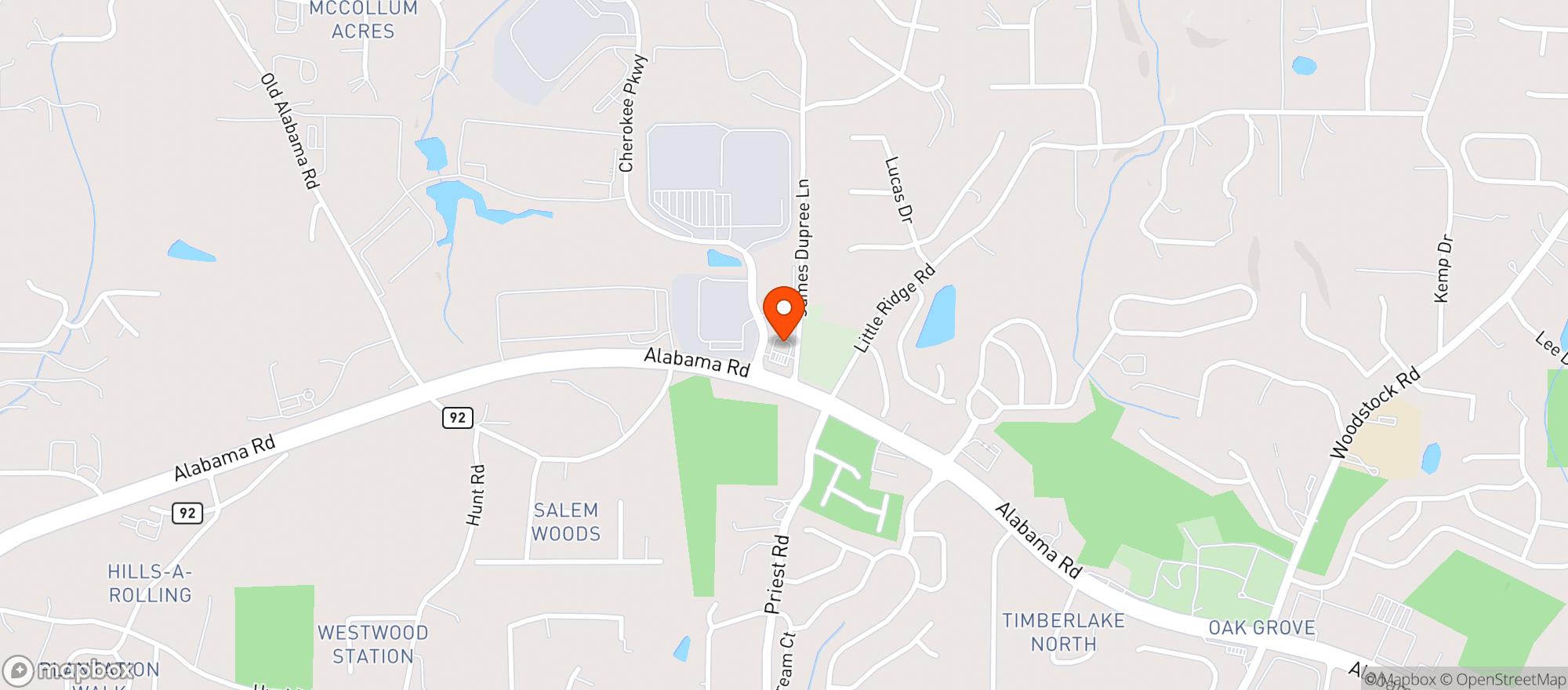 Map showing Circle K