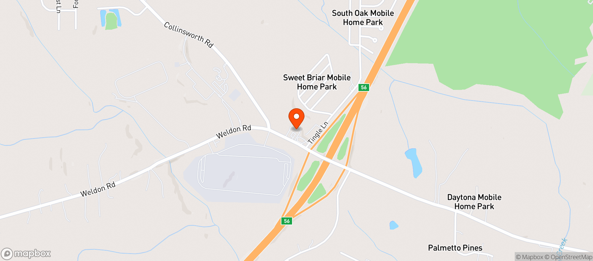 Map showing Mac's Marathon