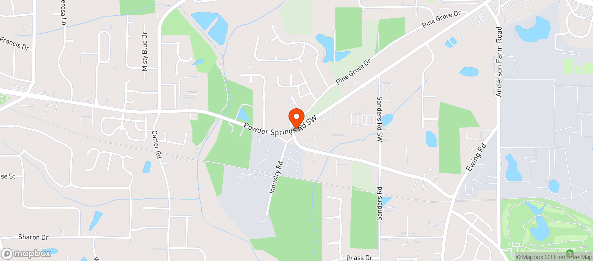 Map showing Austell Food Store