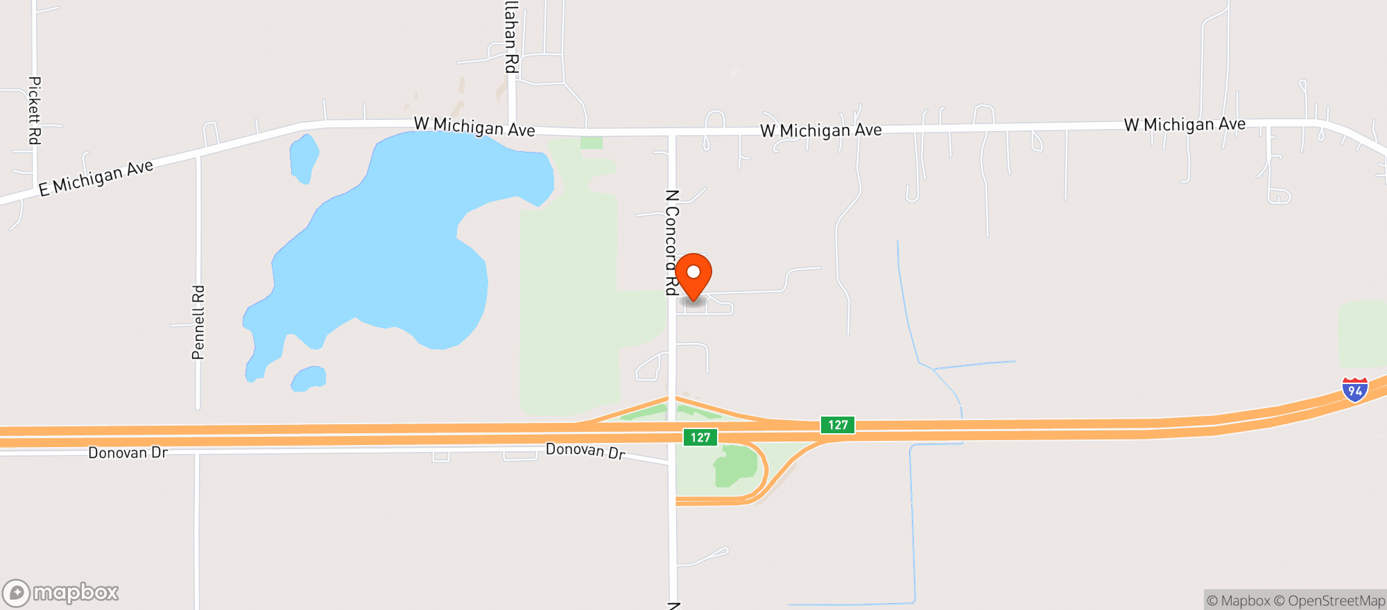 Map showing Kinship Cannabis Co - Albion