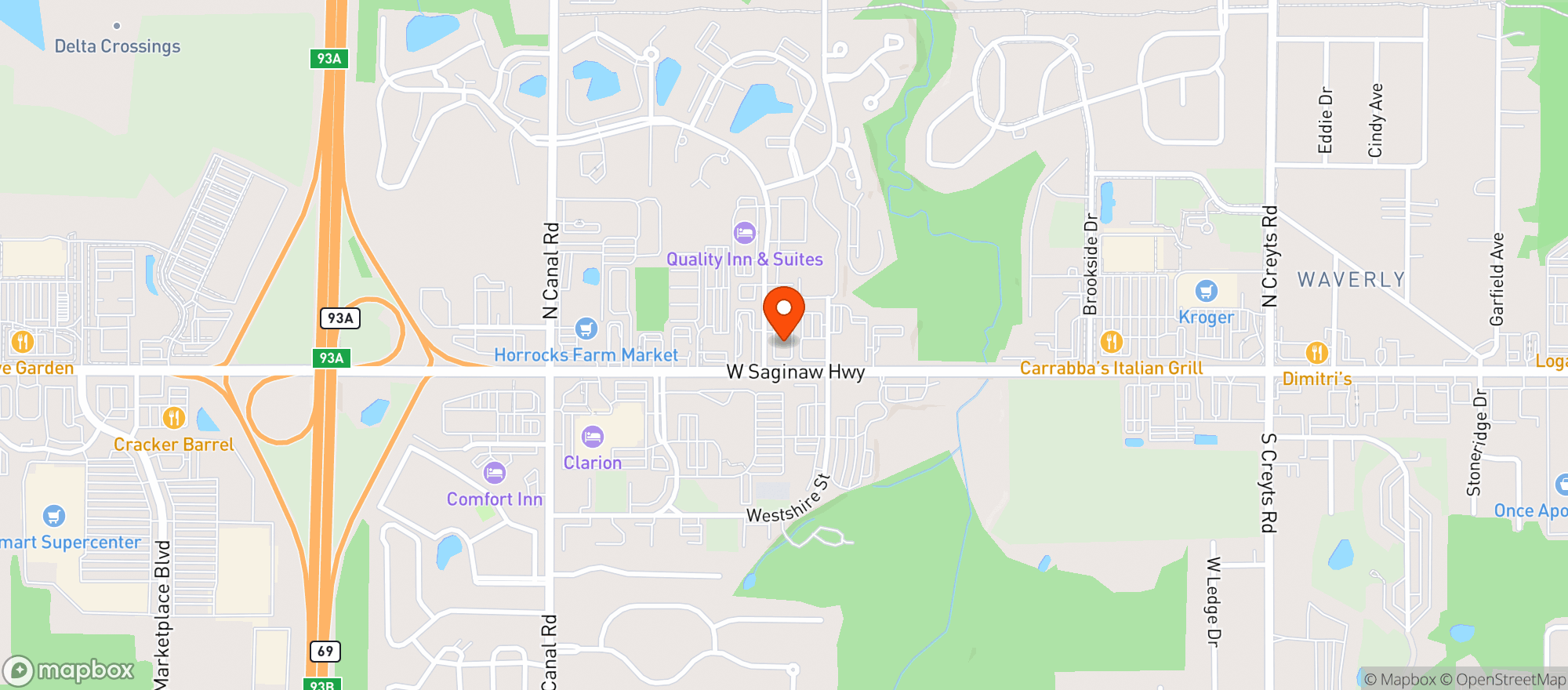 Map showing Buffalo Wild Wings Gril #3567