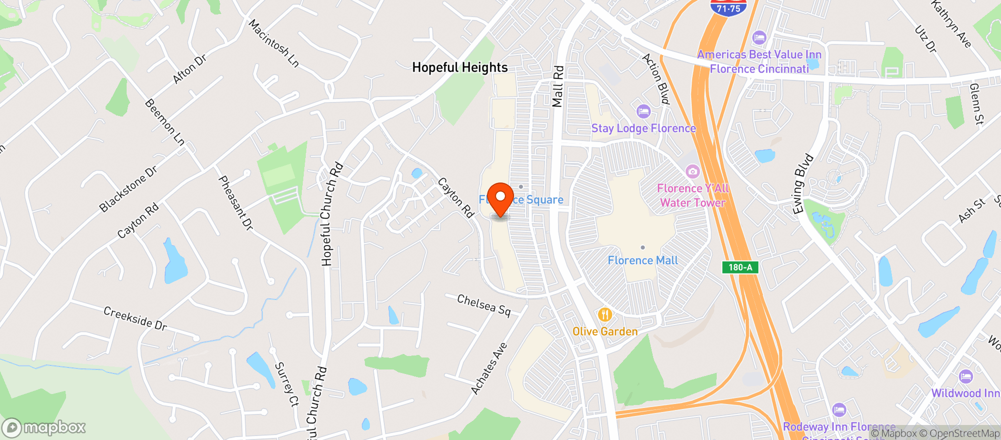 Map showing Kroger Liquors #466