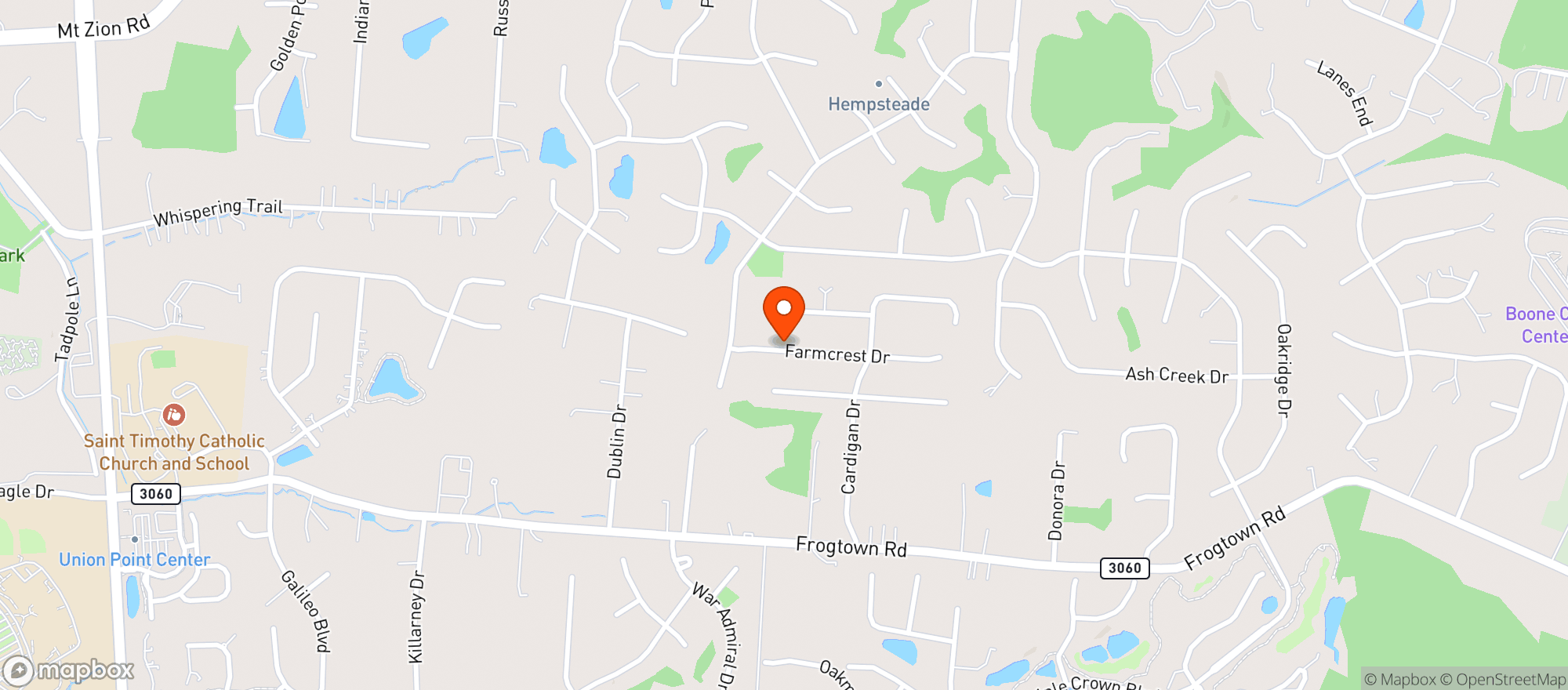 Map showing GREEN DOOR - COVINGTON