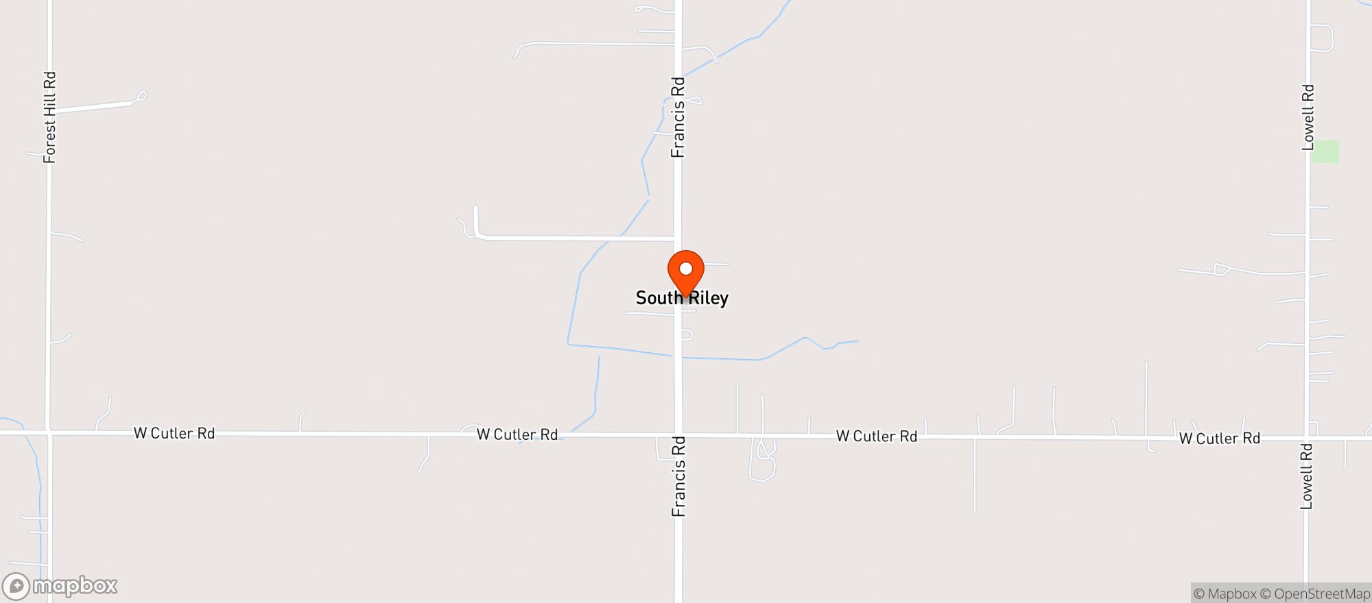 Map showing South Riley Grocery Taver