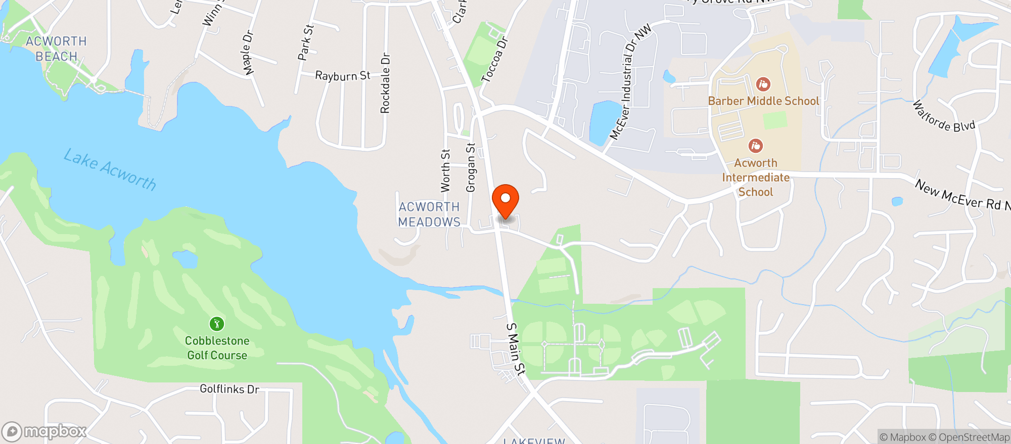 Map showing Chevron Foodmart