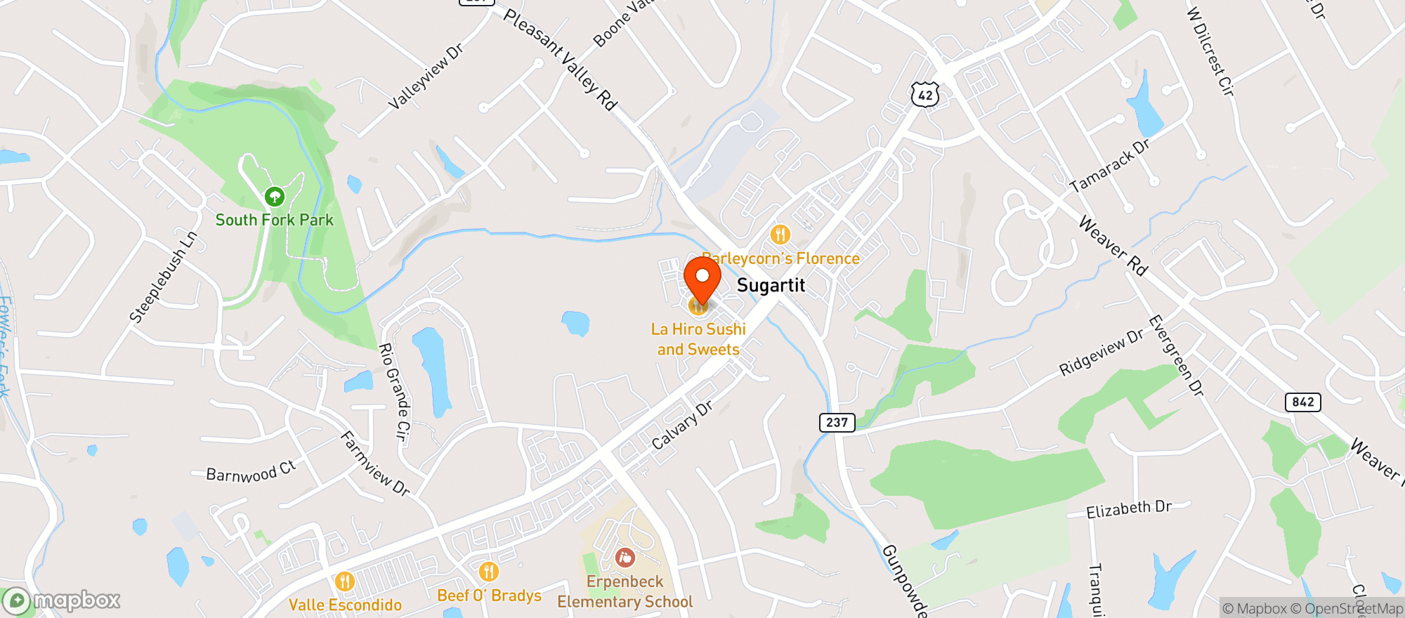 Map showing Star Liquors