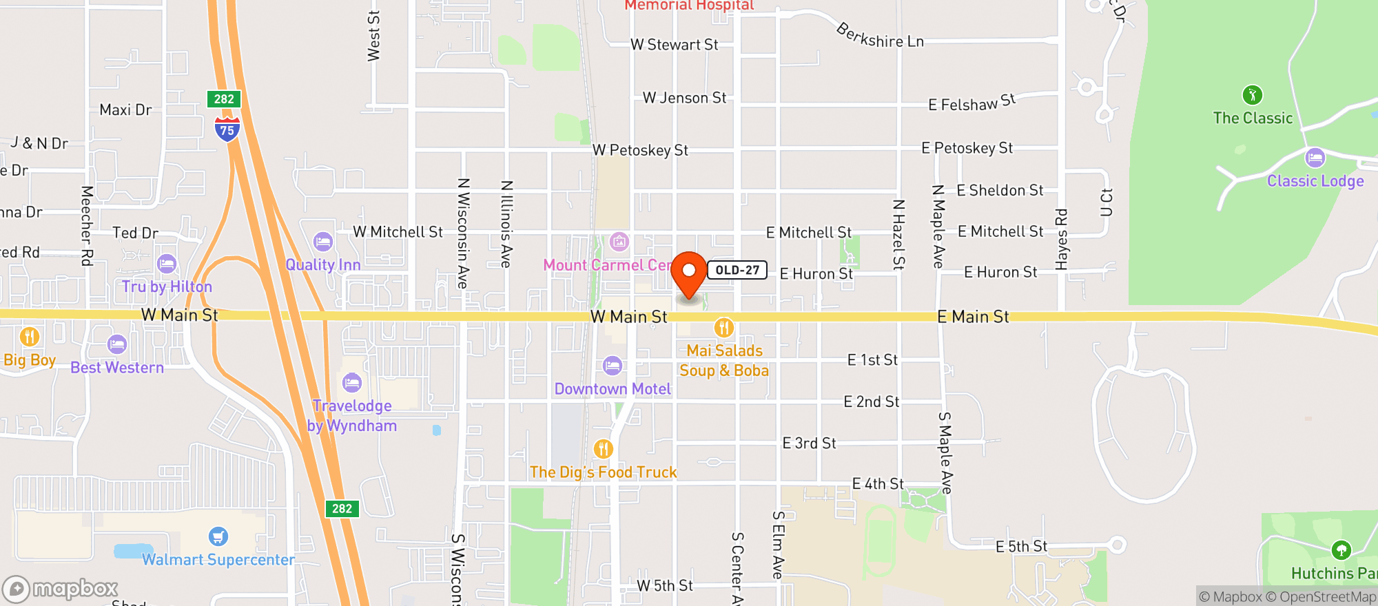 Map showing Karma Taproom