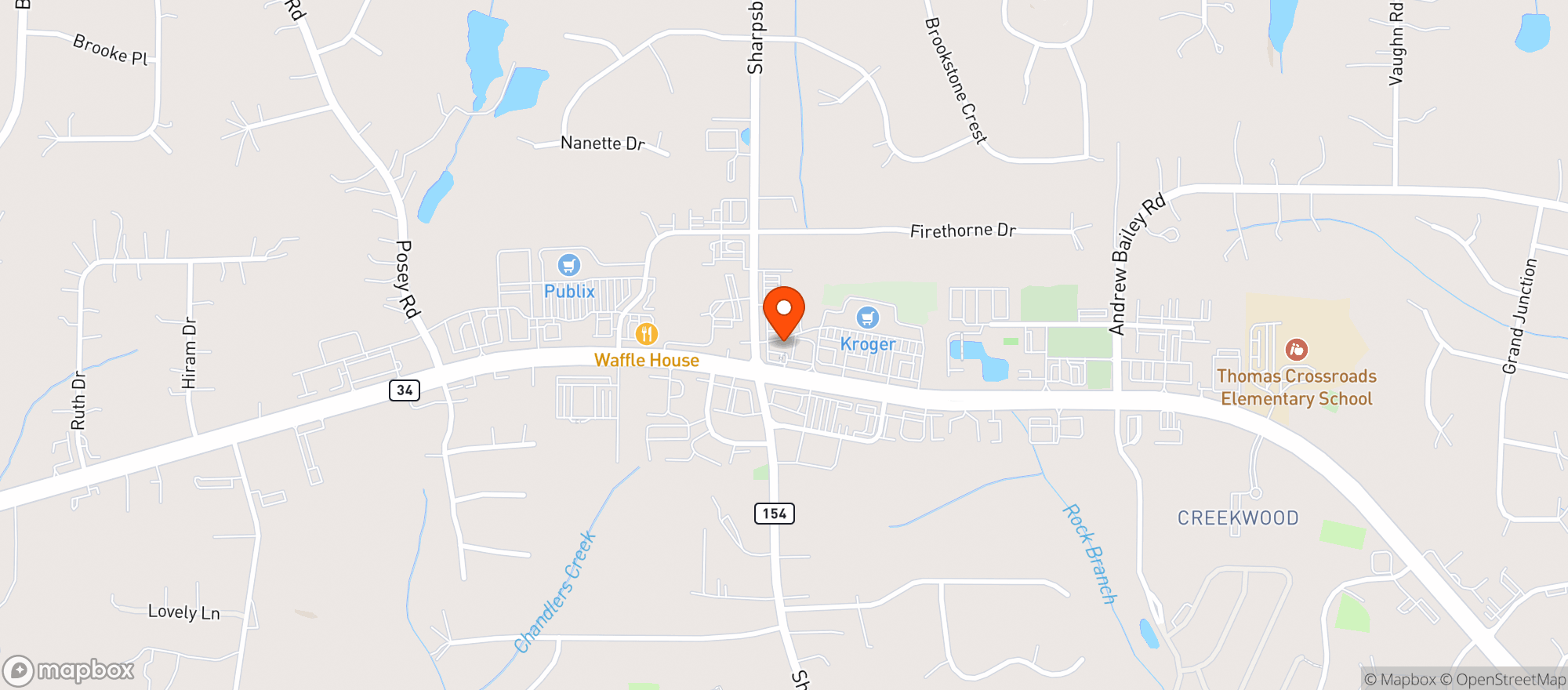 Map showing CIRCLE K STORE #2745121