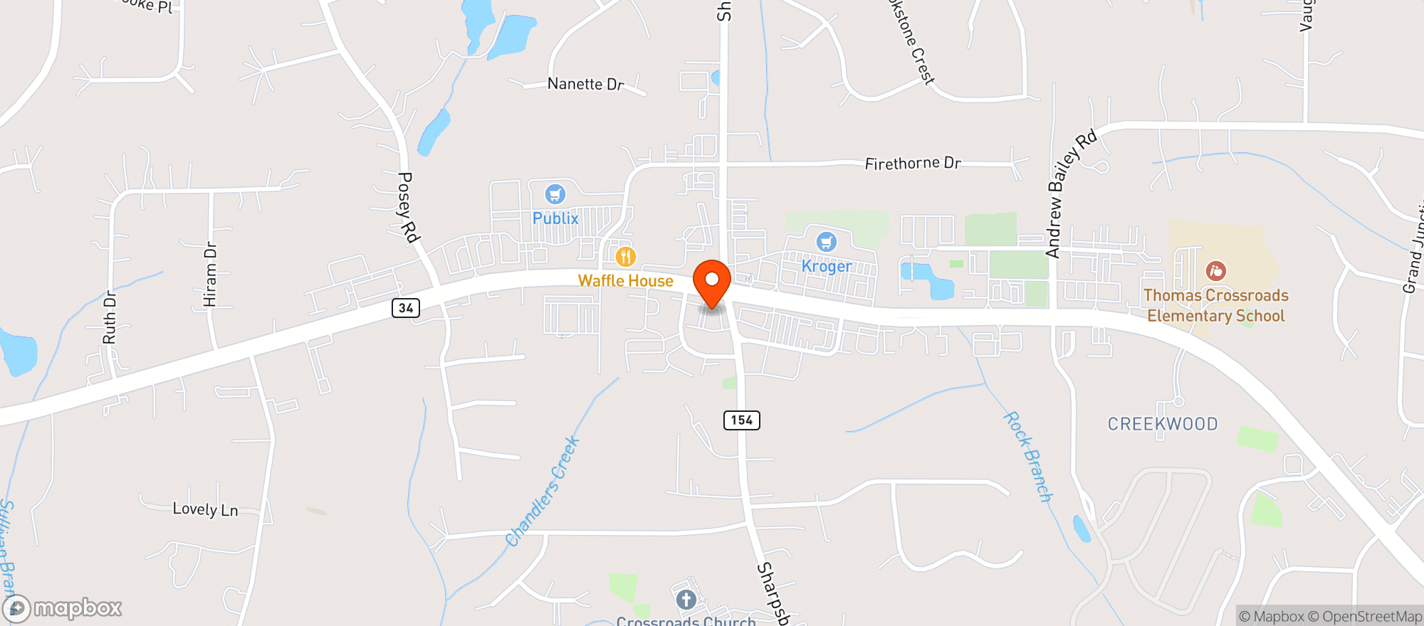 Map showing Valero Food Mart