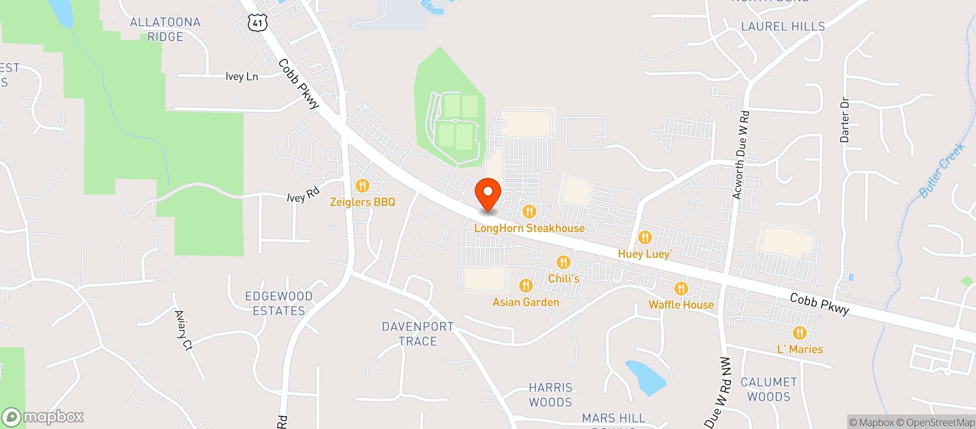 Map showing Target