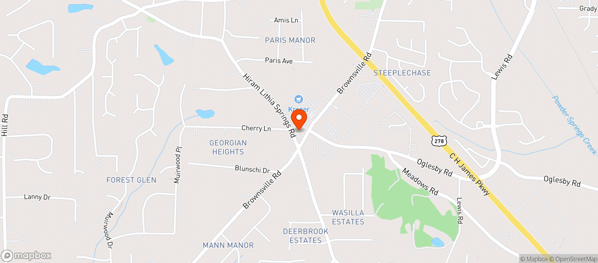 Map showing Walgreens #17585