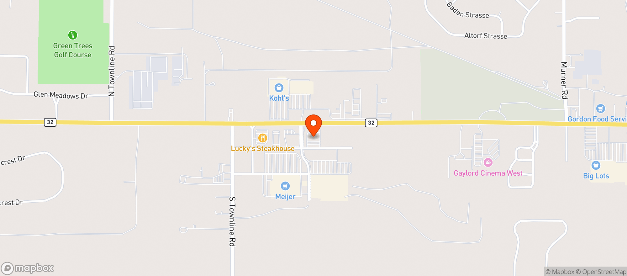 Map showing Buffalo Wild Wings Gril #3682