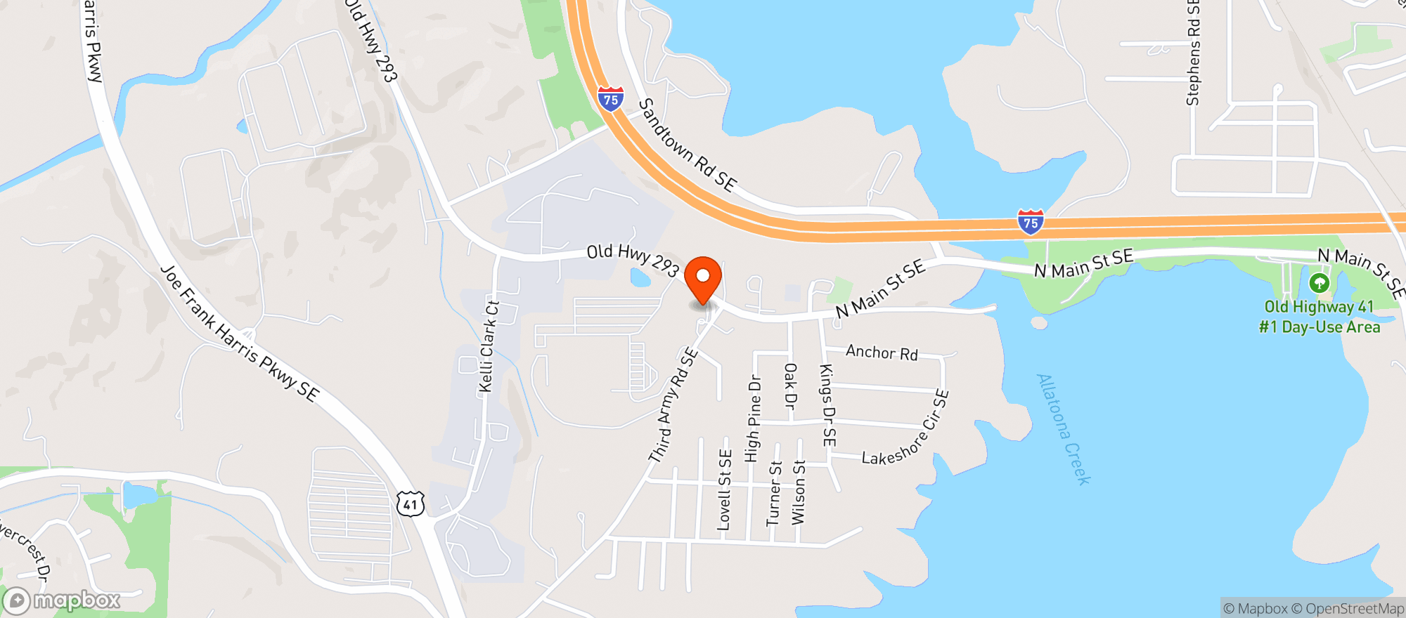Map showing 40405 LEE'S GROCERY