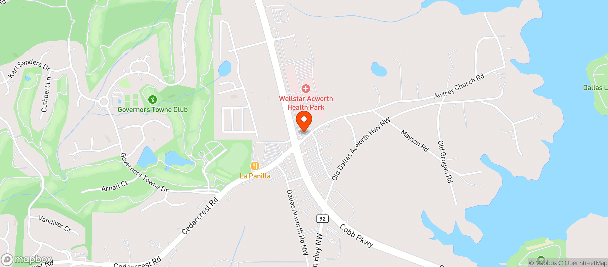 Map showing Terrys Value Mart #2805