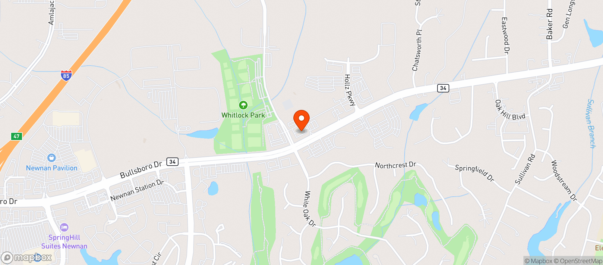 Map showing BP Foodmart