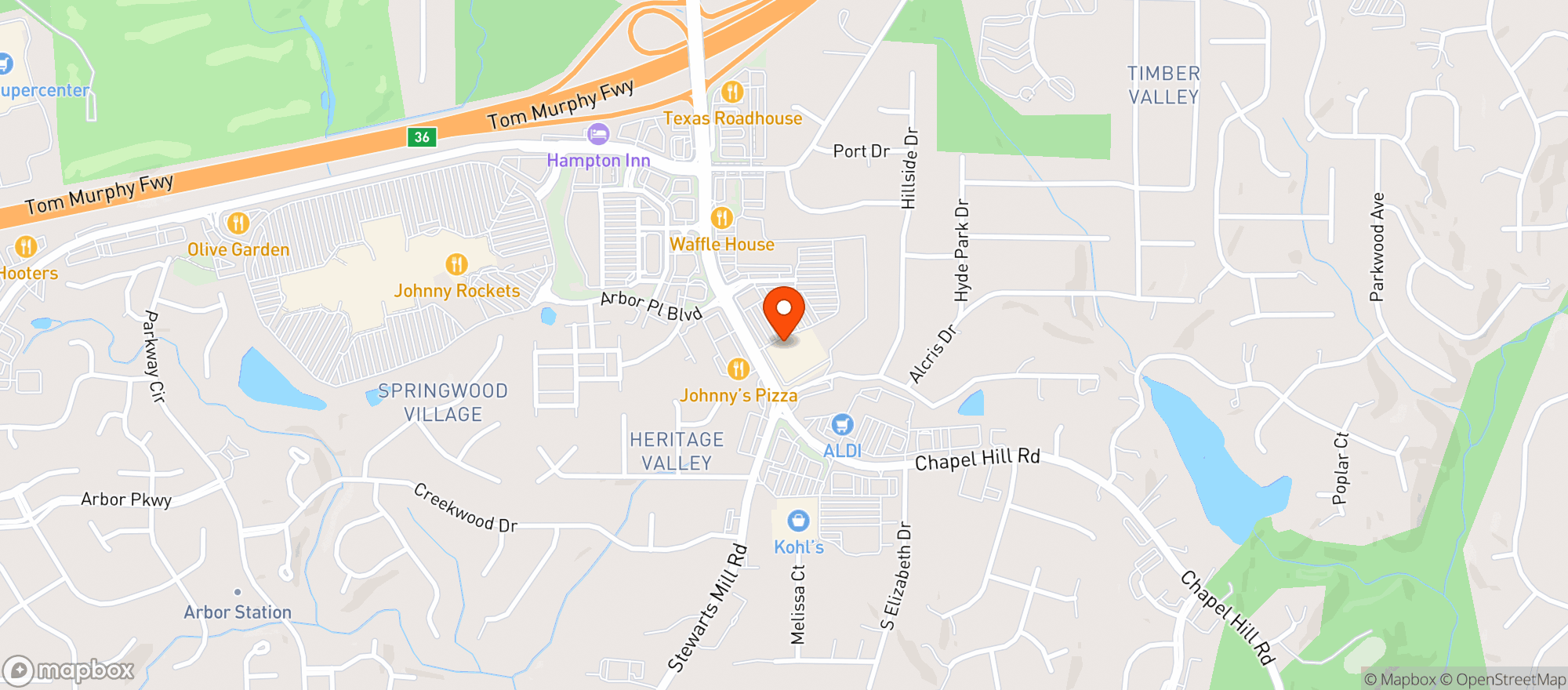Map showing Target - Douglasville