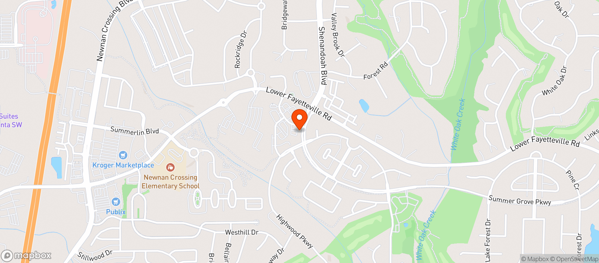 Map showing NEWNAN GAS & FOOD LLC