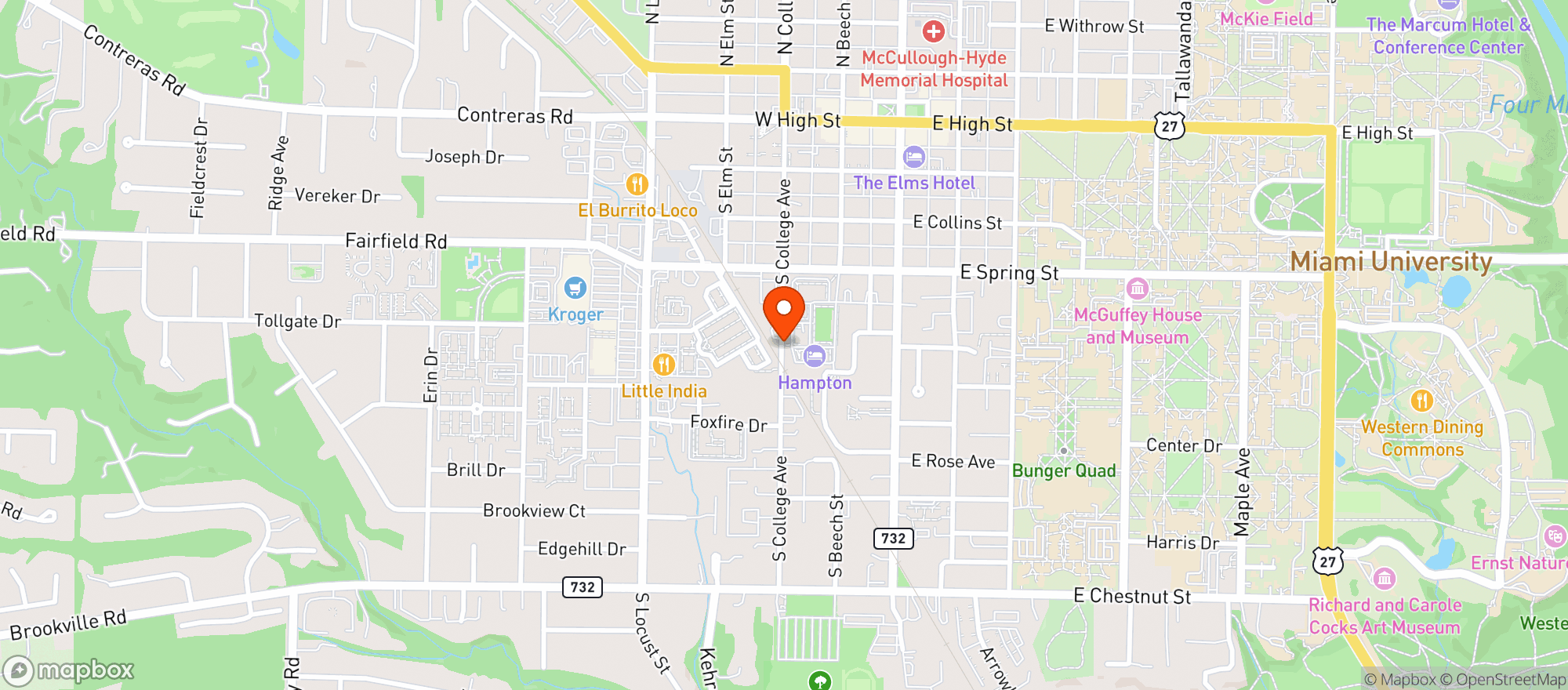 Map showing Gaslight Brewhouse