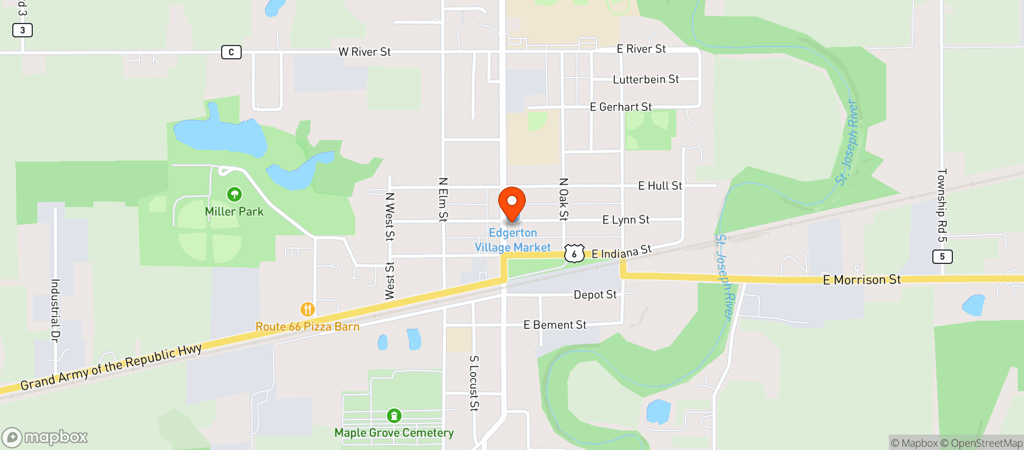 Map showing Raes Beauty Bar