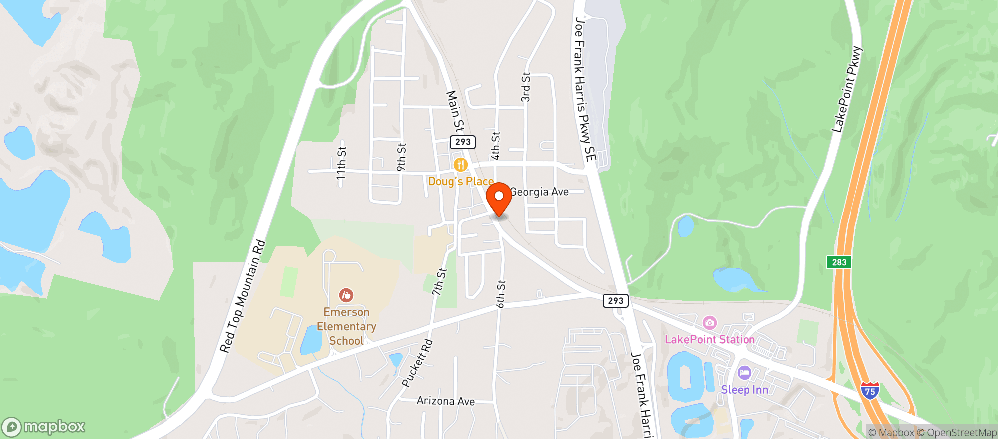 Map showing 3006441 Emerson Mini Mart