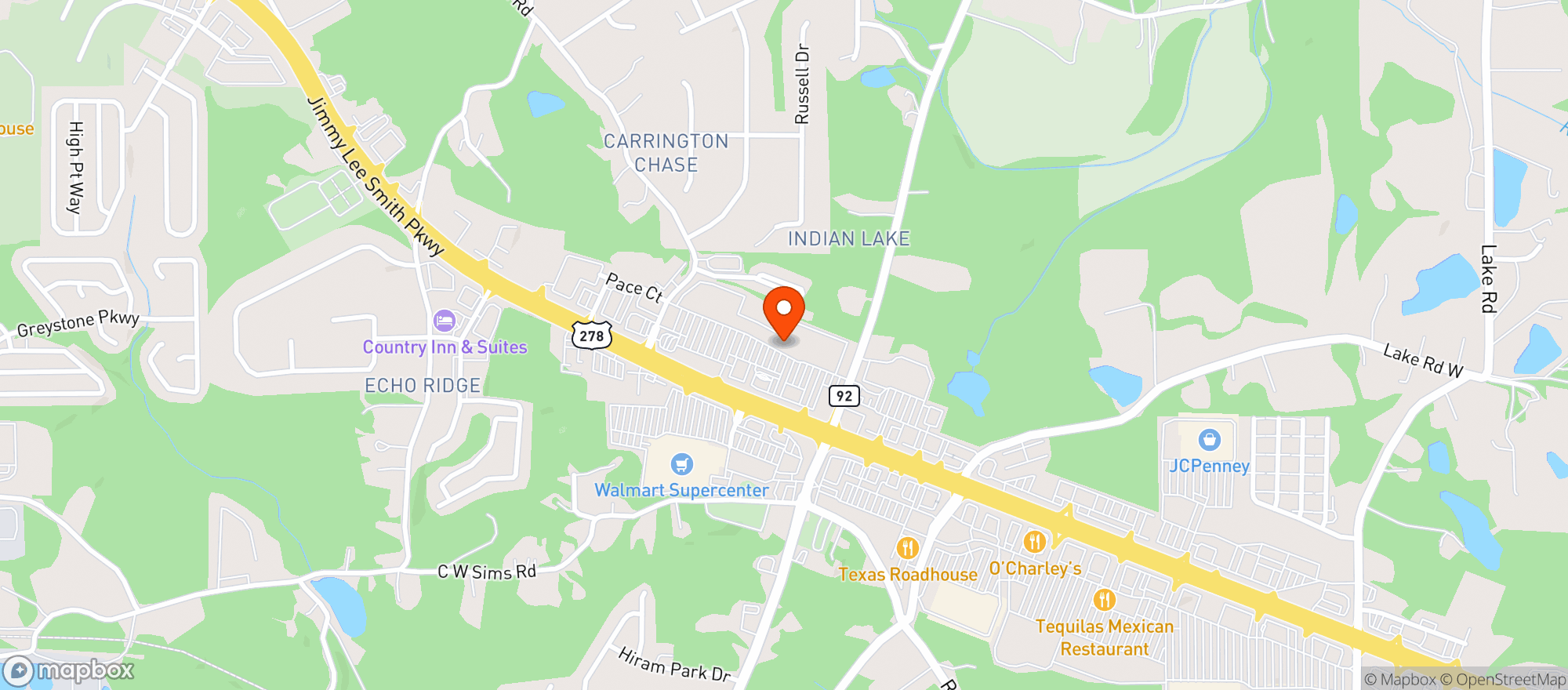 Map showing Gnc - 0926 - Paulding Commons