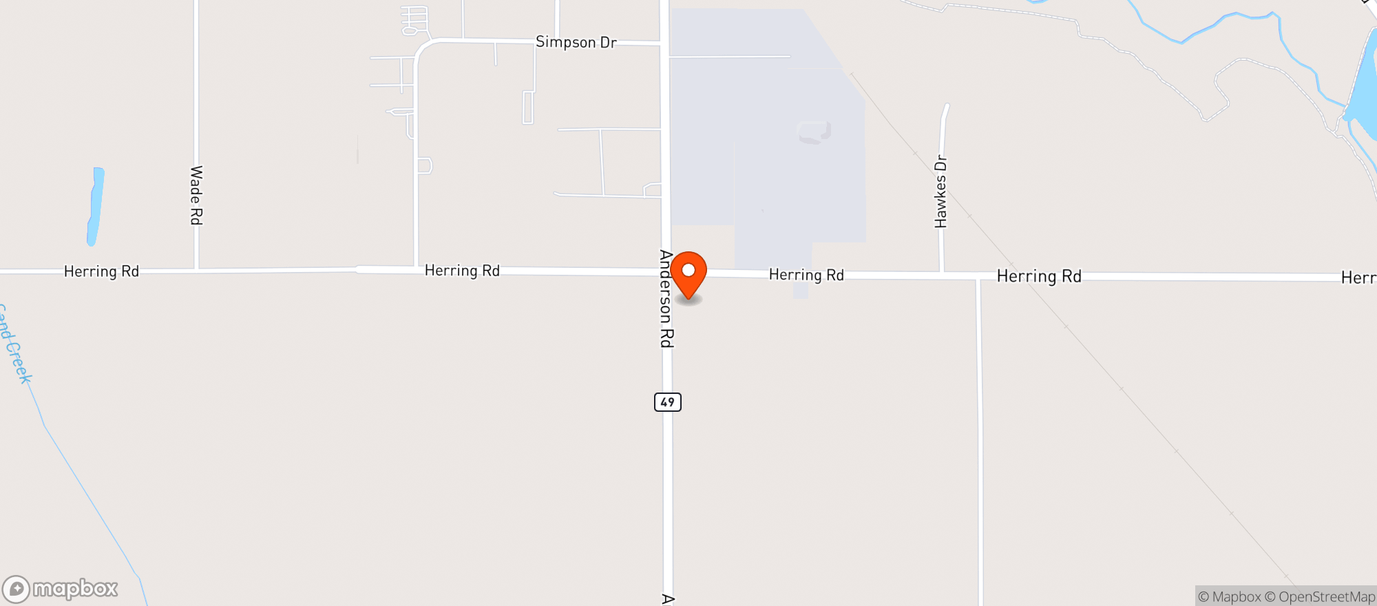 Map showing LIGHTNING QUICK GAS & G #29