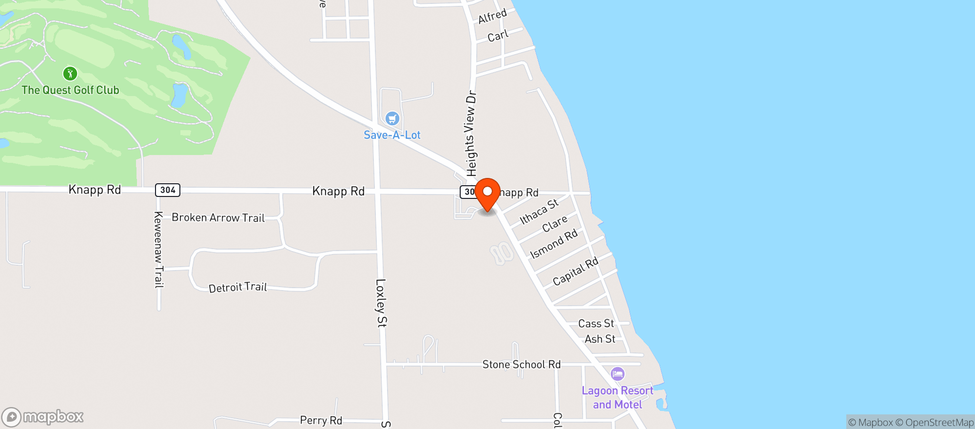 Map showing Citgo