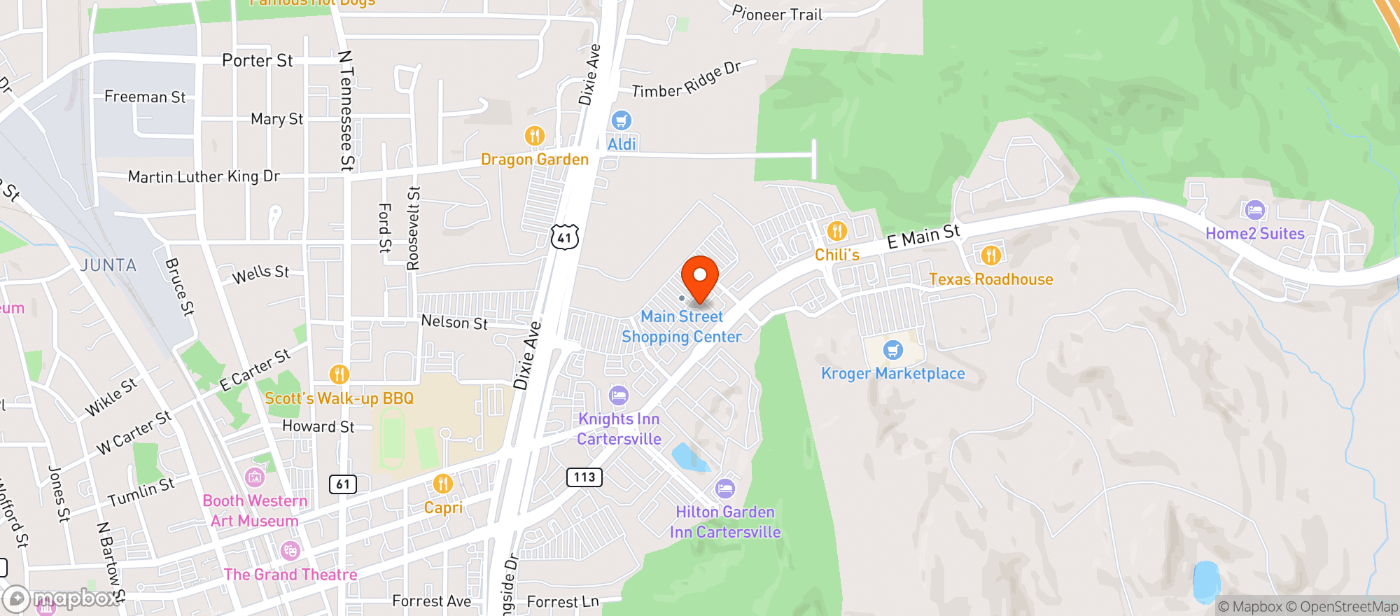 Map showing Gnc
