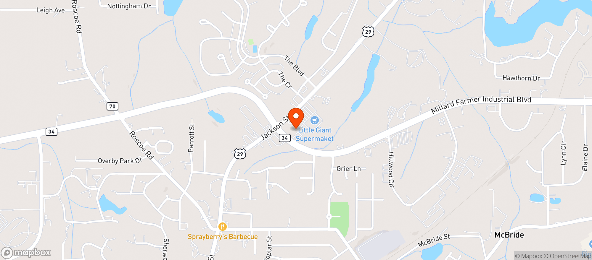 Map showing Liquor Maxx