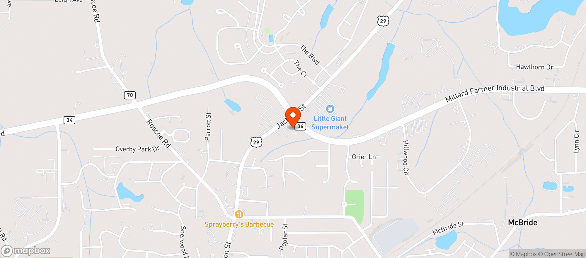 Map showing CVS Pharmacy