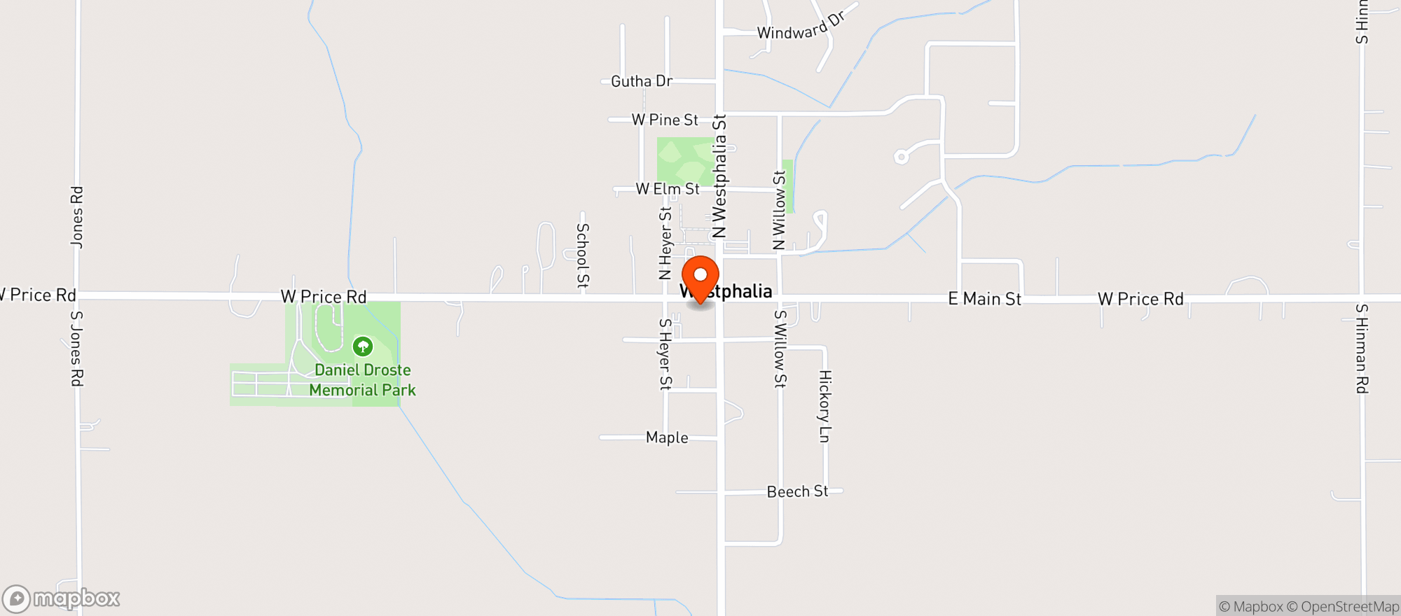 Map showing Schafers Bar