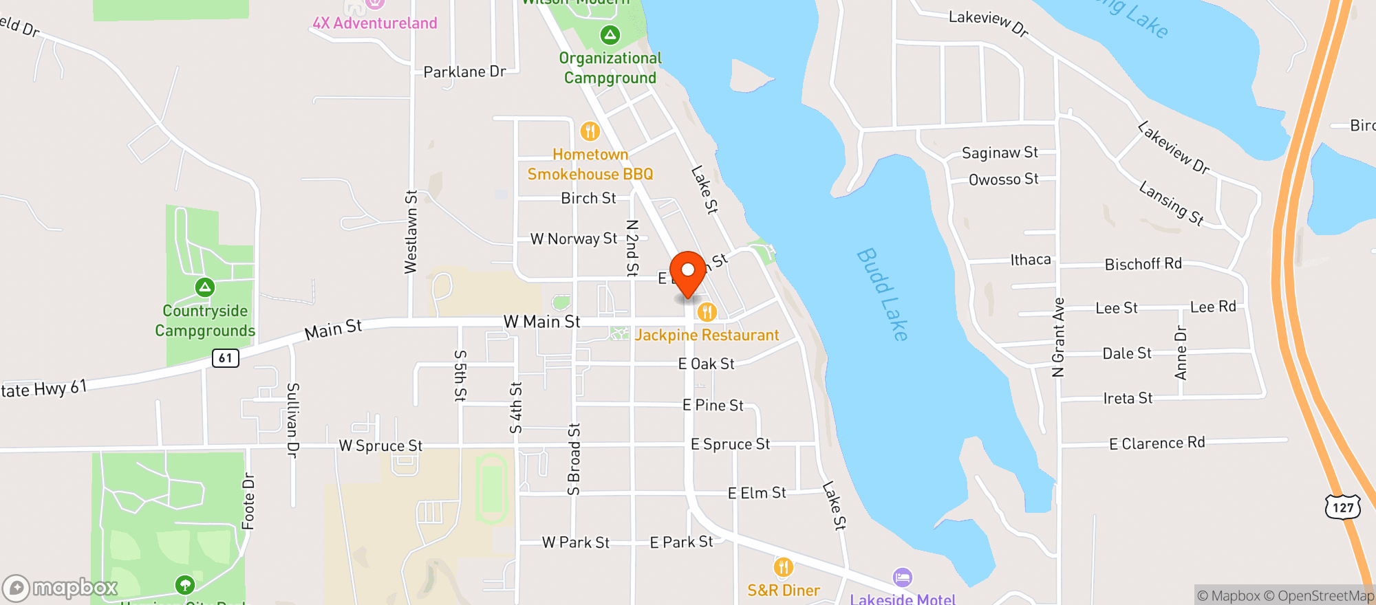 Map showing SUNRISE