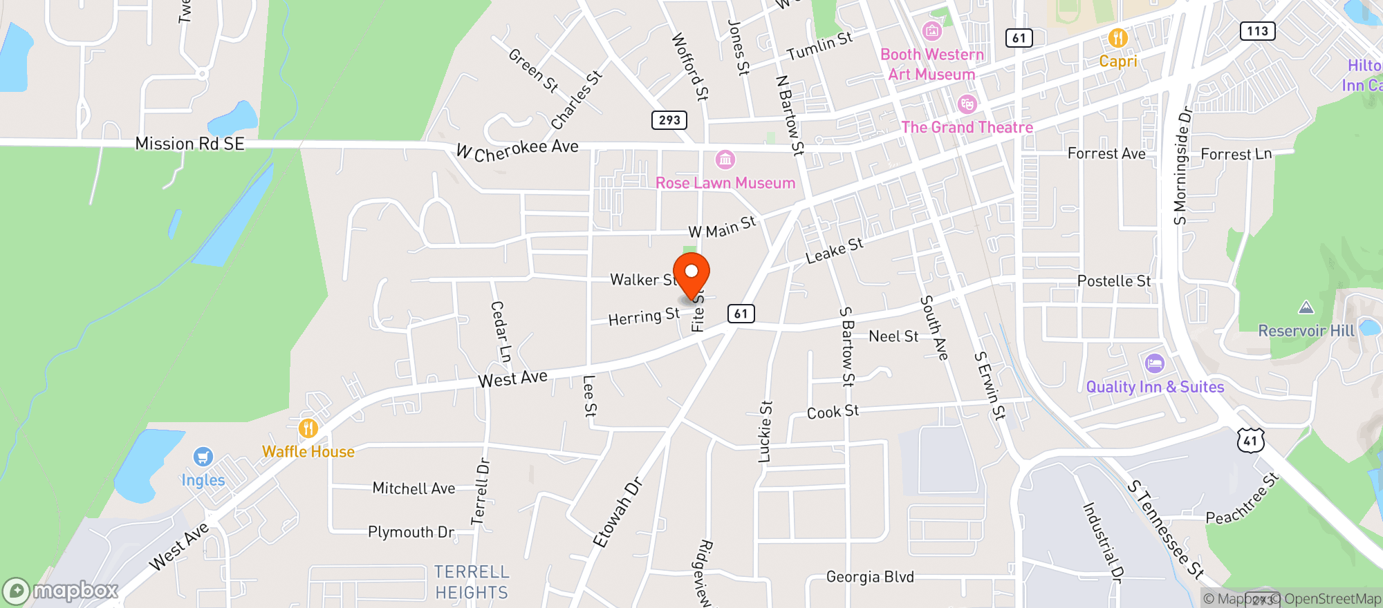 Map showing Moores Gourmet Market