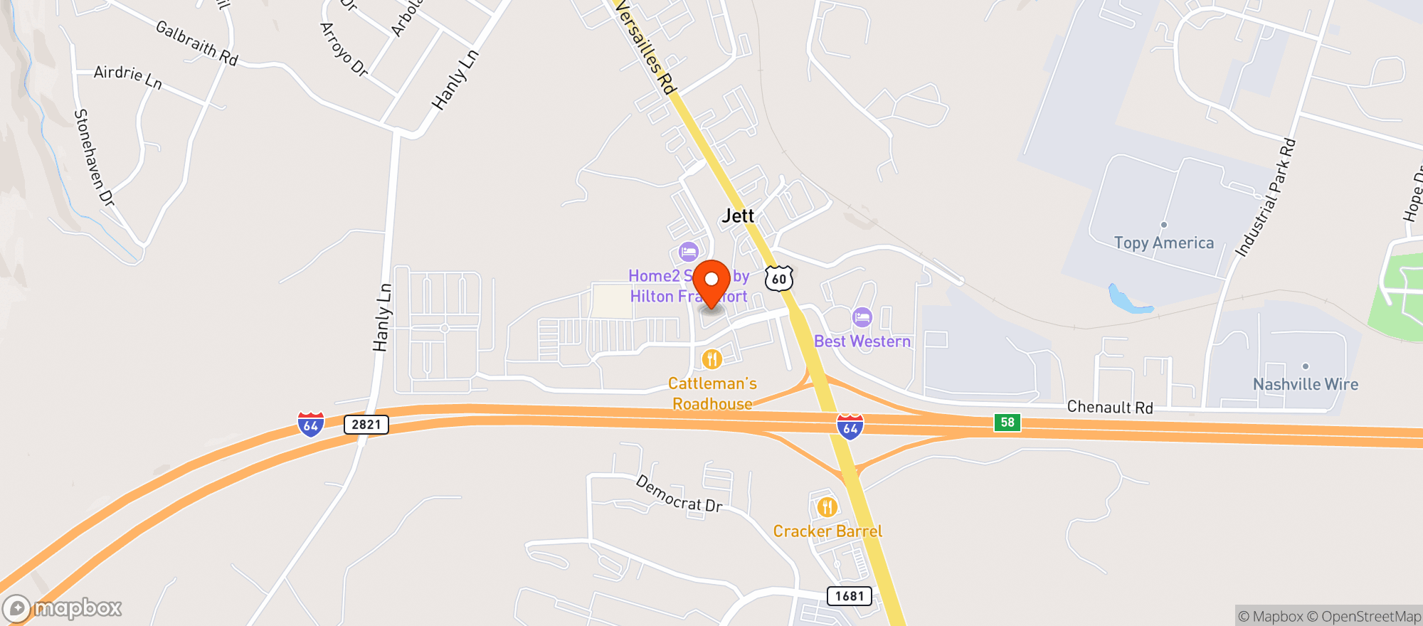 Map showing Gnc