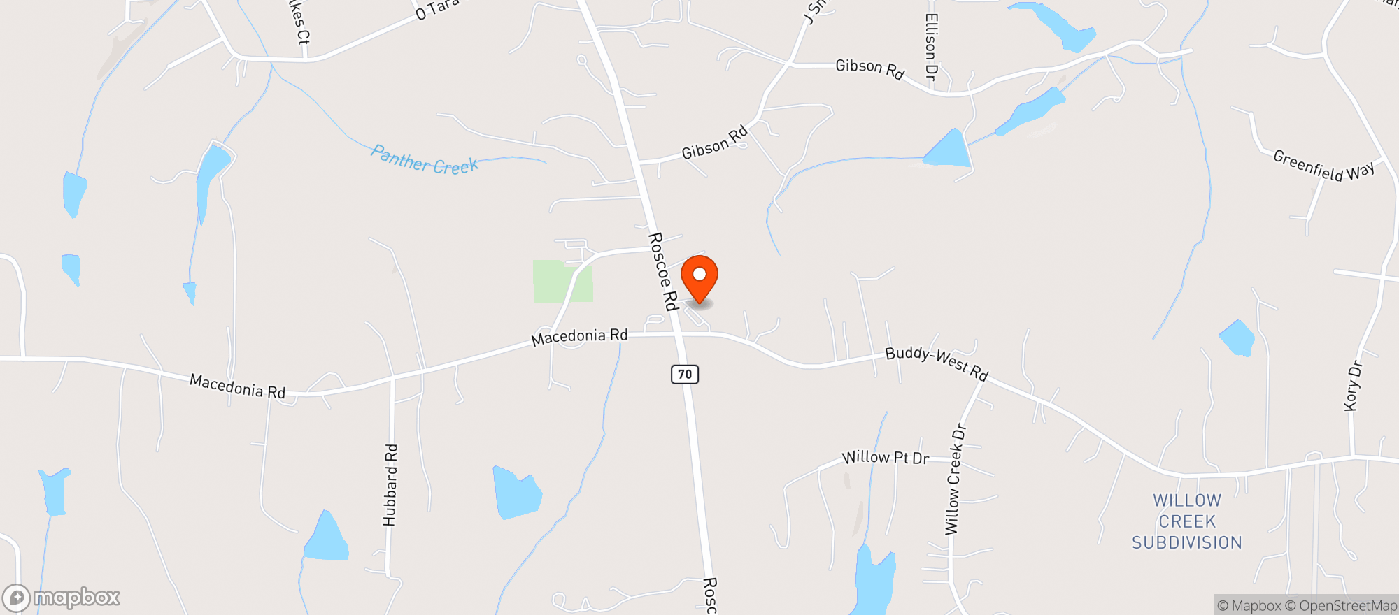 Map showing Crossroads Convenience