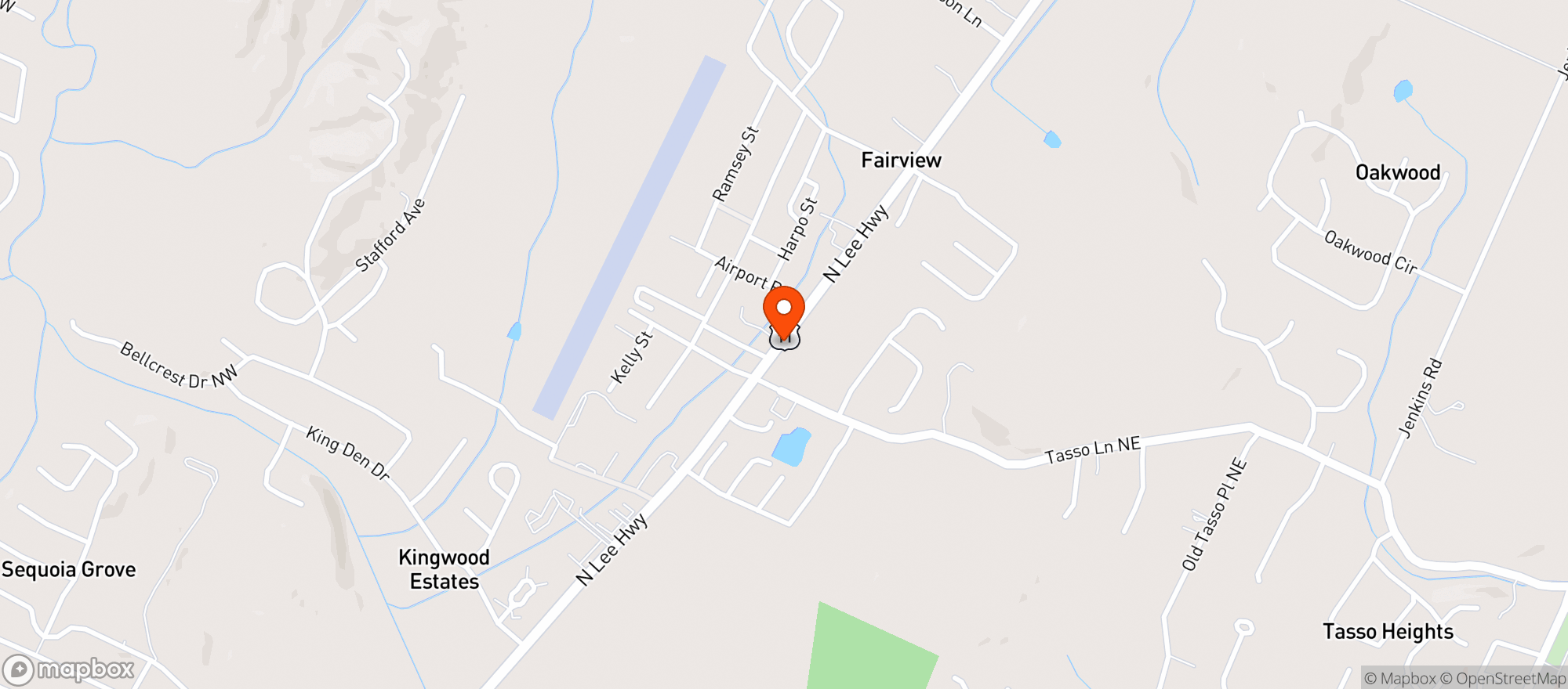 Map showing Harrys Wine & Spirits