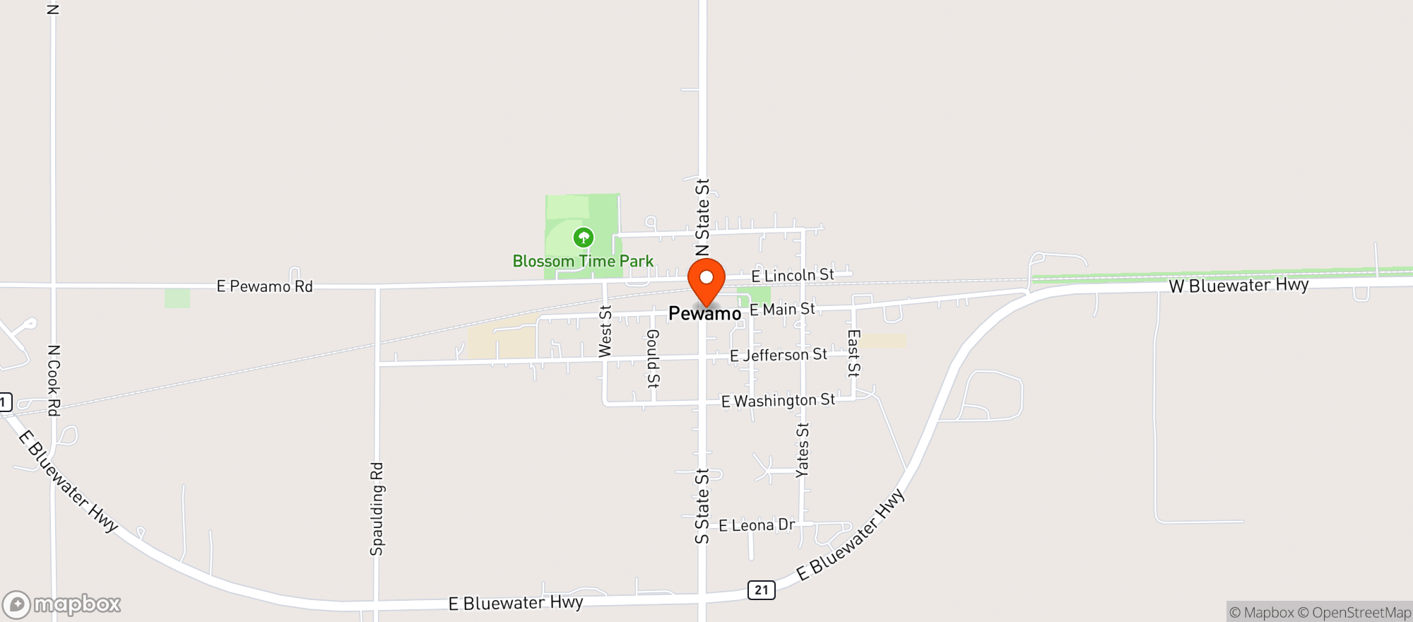 Map showing Kramers Tavern